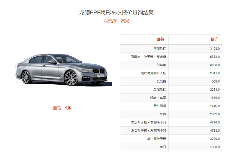 龍膜車衣價(jià)格 龍膜車衣價(jià)格